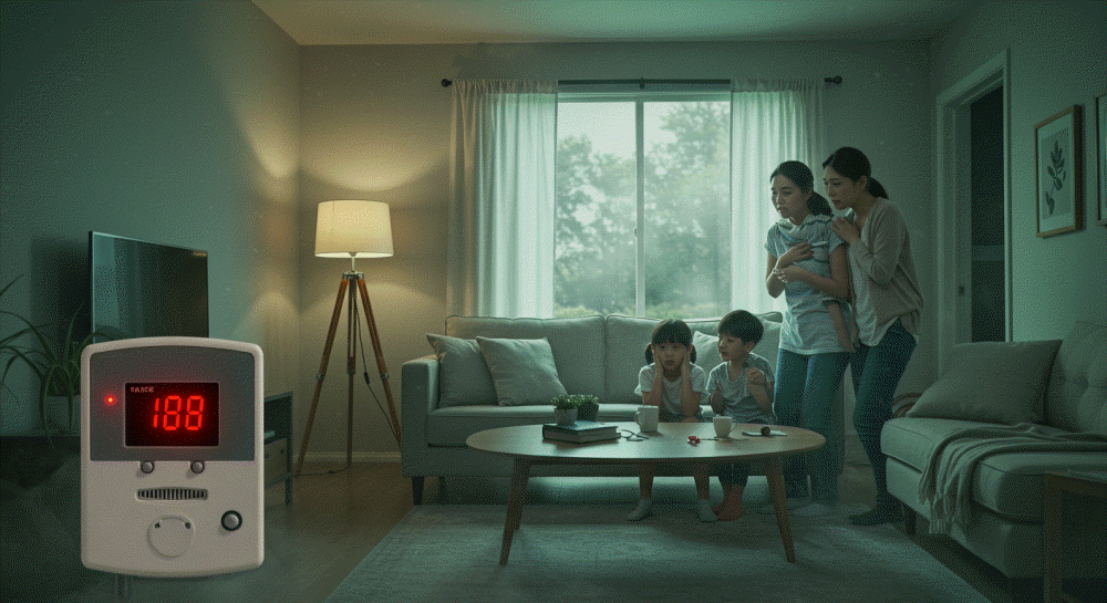 주택 내 라돈 수치 측정 결과