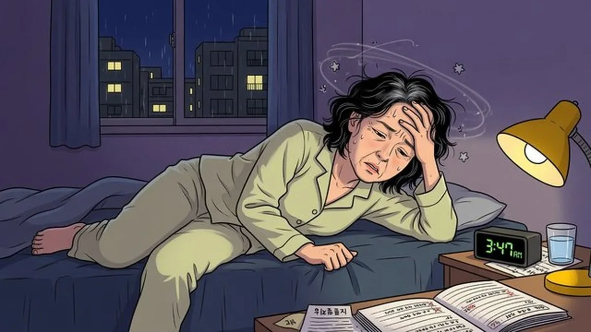 불면증 — 누우면 머리가 맴도는 날이 주 3회 이상 3주를 넘기면, '스트레스 때문'이라고만 넘기기 어렵습니다. 저도 50대에 야근 뒤 입면 1시간·새벽 각성이 반복되다가 불면증 상담을 받았어요. 불면증은 잠들기 어렵거나·자주 깨거나·새벽에 일찍 깨는 상태가 충분한 시간을 자도 피로하지 않게 지속될 때 진단을 검토합니다. 약·영양제 이름을 고르기 전에 수면 일지 1주