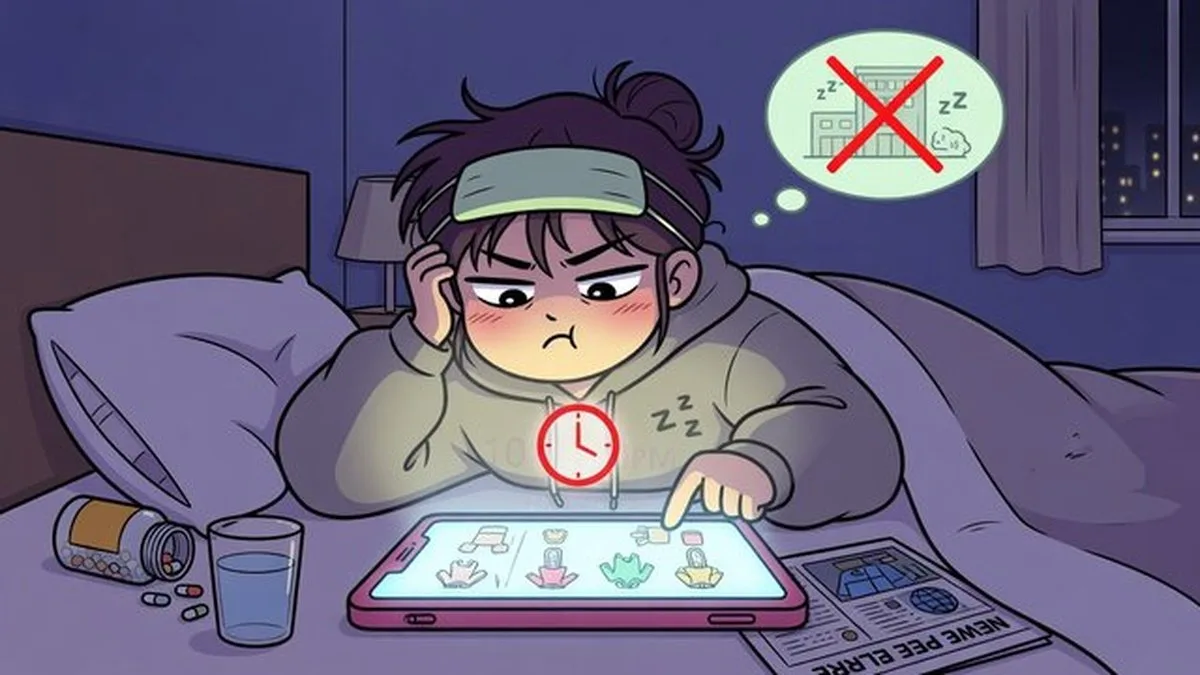 불면증 — 클리블랜드 클리닉 등에서도 취침 2시간 전 스크린 줄이기가 입면에 영향을 준다고 설명합니다. 영양제를 먹으면서 침대에서 쇼핑·뉴스를 보면 효과가 거의 없습니다.